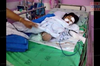 Маленькая девочка потеряла ногу в страшной аварии в Паттайе