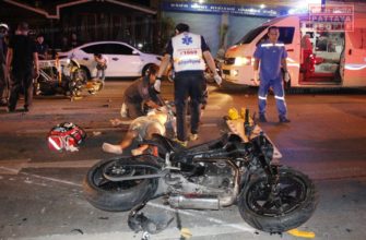 Авария мотоциклов с летальным исходом в Паттайе