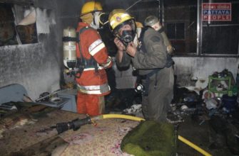 Пожар в жилом доме в Паттайе (1)