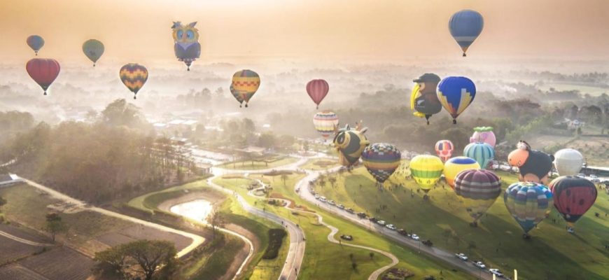 Фестиваль воздушных шаров в Таиланде
