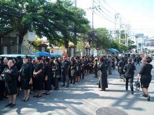 Прощание с Королем Таиланда в Паттайе