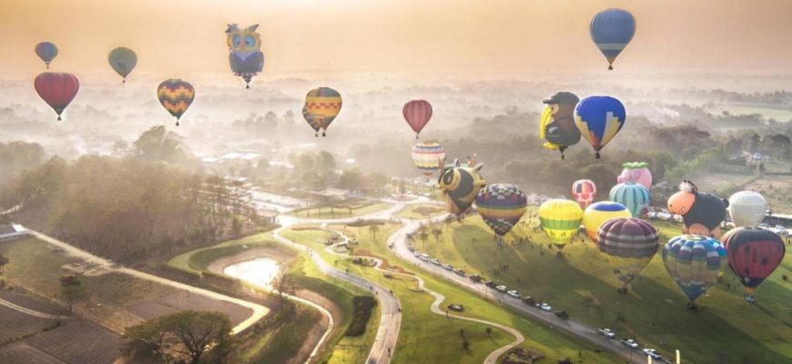 Фестиваль воздушных шаров в Таиланде
