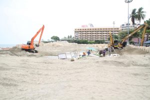 Реновация центрального пляжа в Паттайе