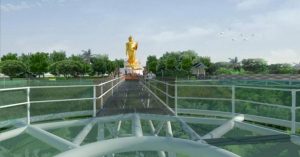 Стеклянный мост над рекой Меконг