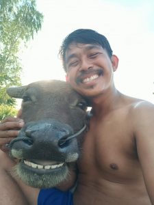 Счастливый фермер в Таиланде