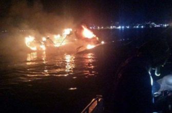пожар на яхте на Пхукете