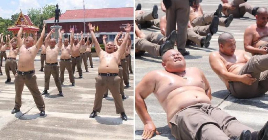 Борьба с толстыми полицейскими в Таиланде