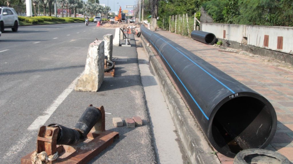 В Паттайе строят новый водопровод за 30 млн батов
