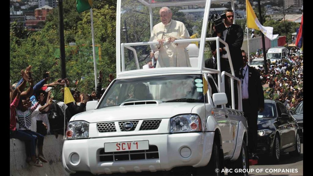 Папамобиль для Папы Римского в Таиланде
