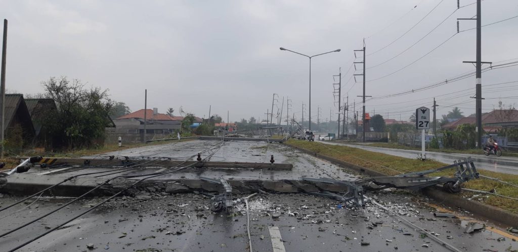 Град в Таиланде вызвал хаос на севере страны (видео)