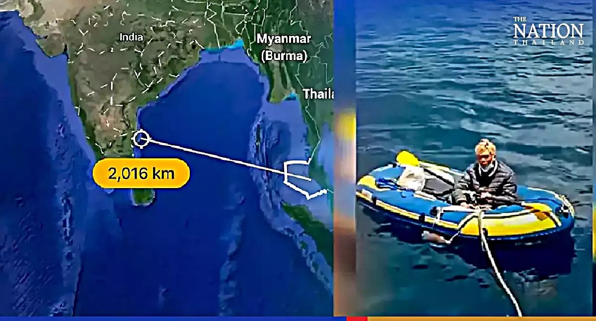 Из Таиланда в Индию на резиновой лодке — морской случай