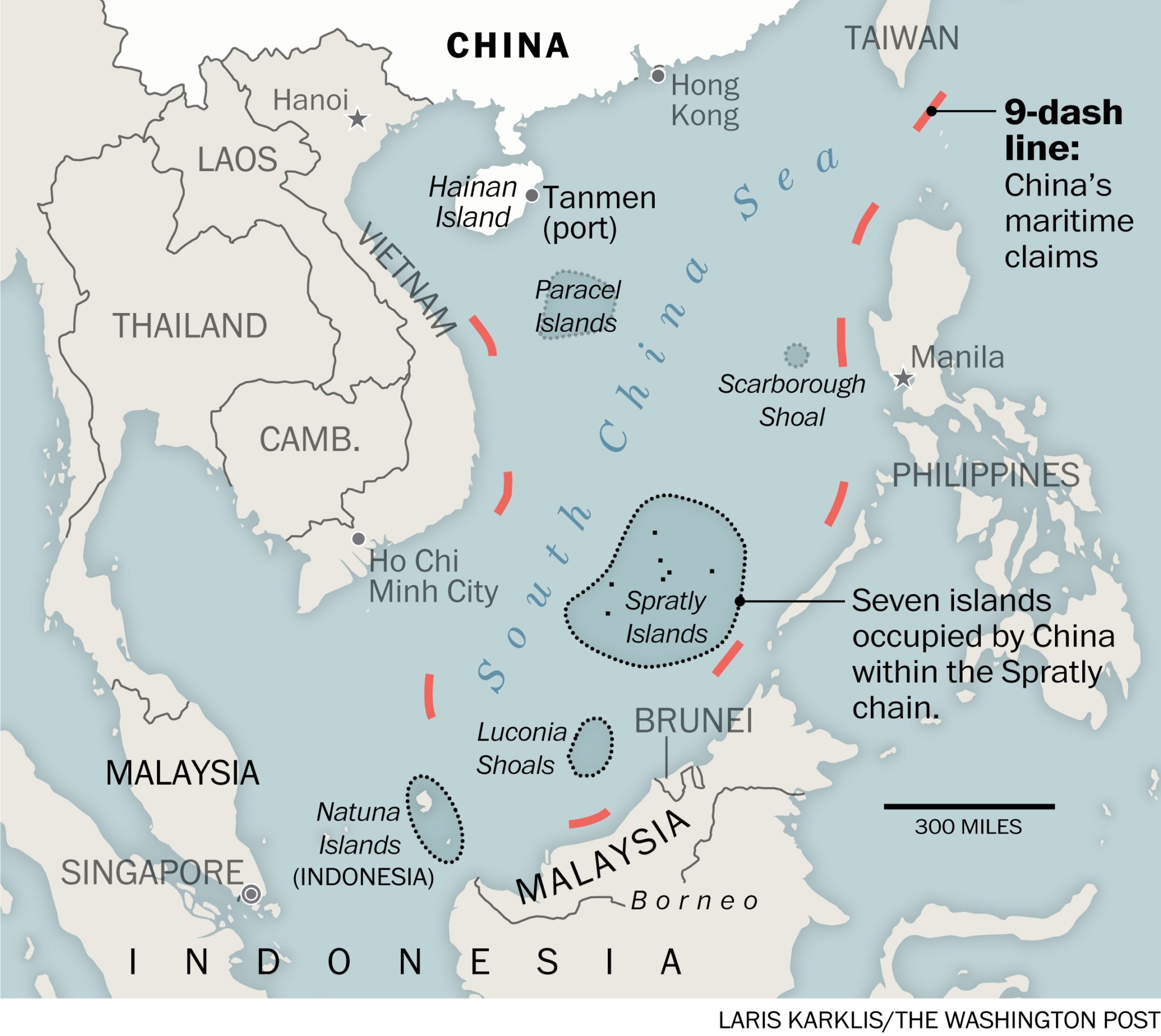 Страны Азии отвергают китайскую карту Южно-Китайского моря