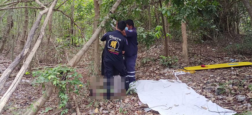 Спасатели обнаружили повешенное тело иностранного мужчины в роще неподалеку от Сои Теппрасит 9