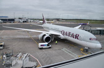 Самолет Боинг 787 Dreamliner авиакомпании Qatar Airways